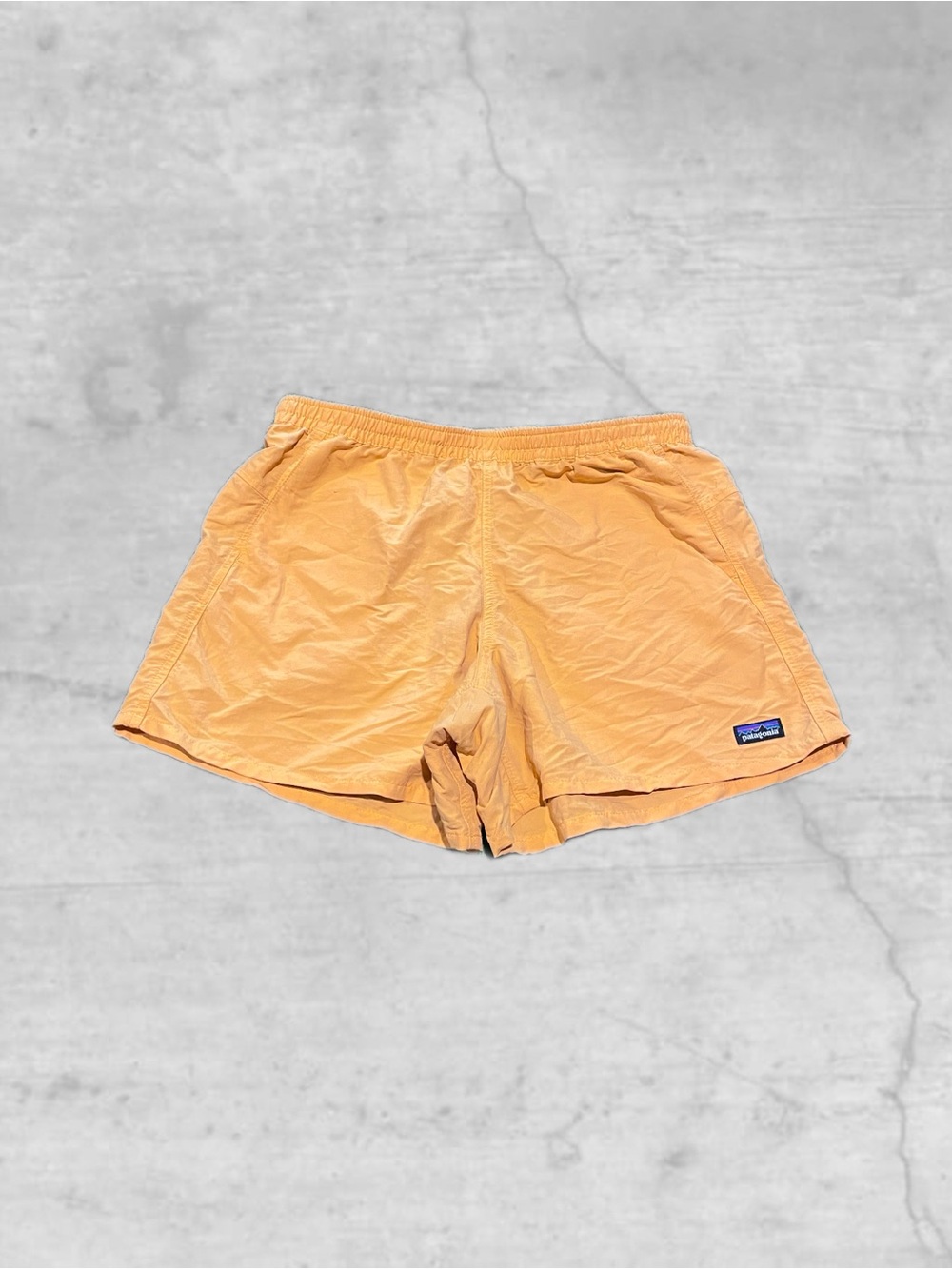 Patagonia yellow baggy shorts, size M